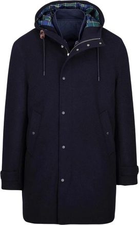 Manuel Ritz Parka met afneembare gilet - Heren - Parka Jassen - Blauw - 3XL - Wol - Jassen
