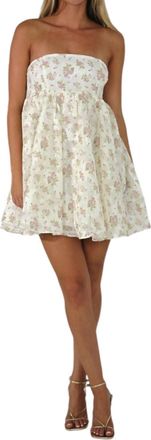 Cotton Candy Sweet Serenade Mini Dress In White