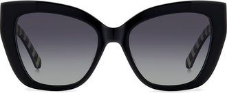 Kate Spade New York 54mm Cat Eye Sunglasses in Black at Nordstrom Rack