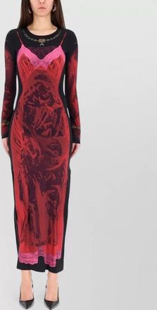 Marine Serre wet nuisette maxi dress