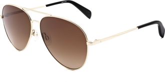 Rag & Bone Rag & Bone Unisex 59mm Havana Gold Sunglasses