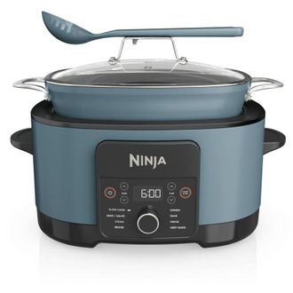 Ninja Foodi PossibleCooker 8L, Slow cooker e multicooker digitale 8 in 1 con casseruola antiaderente, griglia per cottura al vapore, coperchio in