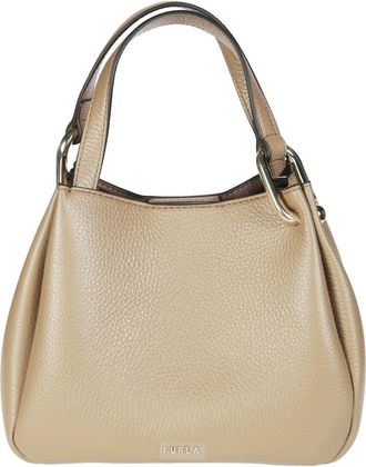 Furla Nuvola Mini Tote - Dames - Handtassen - Beige - ONE Size - Leer - Tassen