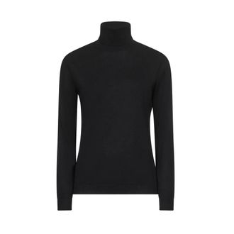 Paolo Fiorillo Pullover met hoge hals - Dames - Coltruien - Zwart - S - Wol - Truien & Vesten