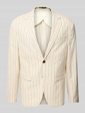 Selected Regular Fit Sakko aus Leinen-Baumwoll-Mix Modell HENLEY in Offwhite, Gr&ouml;&szlig;e 50