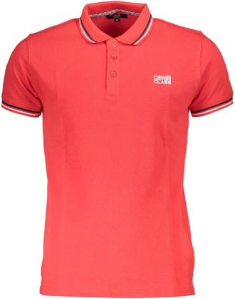 Cavalli Short Sleeve Polo - Heren - Polos - Rood - 2XL - Tops