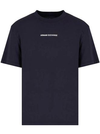 A|X Armani Exchange logo-print T-shirt - Blue