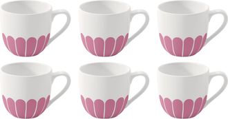 Villeroy & Boch Untertasse »Villeroy & Boch Espressotasse Fleur 70 ml, 6 Stück, Rosa«