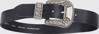 Golden Goose Cintura in pelle bovina regolabile con fibbia ad ardiglione