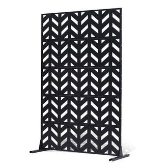 OEM Mampara De Privacidad De Metal De 120 X 50,8 X 183 Cm Con Soporte, Mamparas Y Paneles De Privacidad Independiente Para Exteriores De 5 Paneles Para Ja