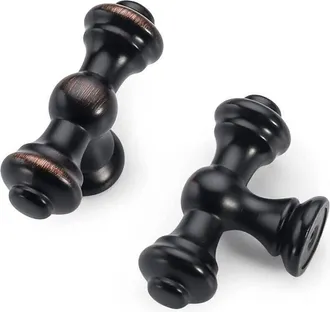 OEM 6 Maniglie Nere - Pomelli Per Mobili Da Cucina, Pomelli Moderni Per Mobili, Per Cassettiere E Cassettiere Con Viti -crezuo