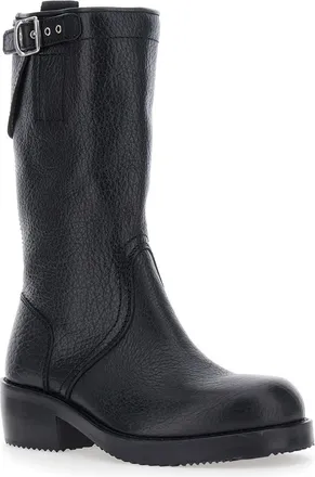 Dries Van Noten Womens Boots Ws262-82 Calf Leather Black