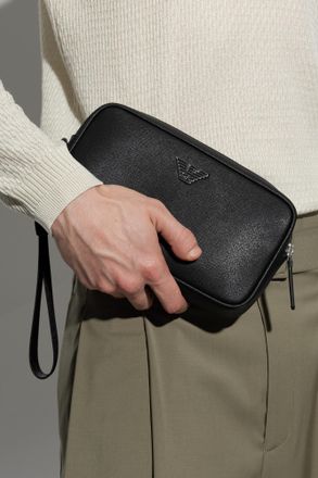 Emporio Armani Sustainability Collection Handbag, Mens, Black