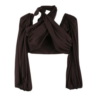 Philosophy di Lorenzo Serafini Top met lange mouwen - Dames - Tops - Bruin - Maat: XS Polyamide