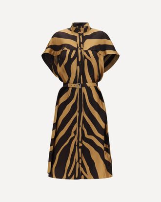 Ferragamo Twill Shirt Dress Female 42