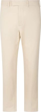 Tom Ford Rechte Katoenen Broek - Heren - Straight fit broeken - Beige - 4XS - Katoen - Broeken