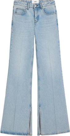 Ami Blauwe Flared-leg Casual Jeans - Dames - Flared Jeans - Blauw - W30 - Katoen - Jeans