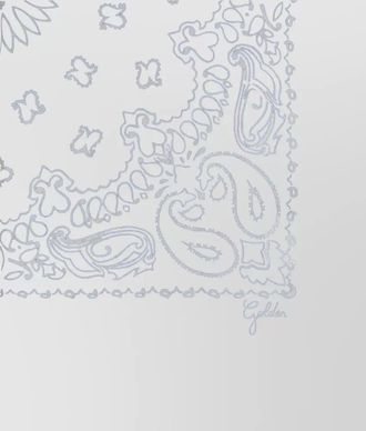 Golden Goose paisley print silk square scarf