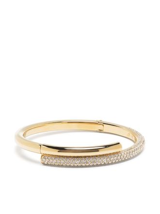 Swarovski Dextera crystal-embellished bangle bracelet - women - Metal/Swarovski Crystal - S - Gold