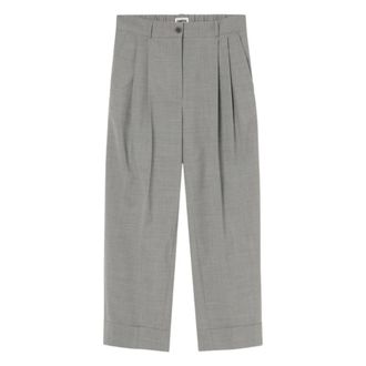 Zenggi Cropped Trousers, female, Gray, Size: XL Zoe Turn Up Pants