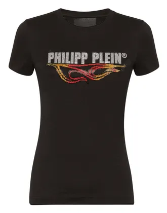 Philipp Plein T-shirt Round Neck SS Destroyed
