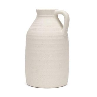 Mercana Tyrus Large Textured Matte Speckled Ceramic Vase in Beige at Nordstrom