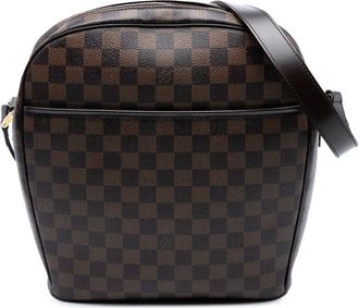 Louis Vuitton 2002 Damier Ebene Ipanema GM schoudertas - Bruin