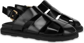 Moschino brushed sandals - Black