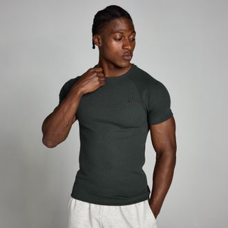 MyProtein Camiseta de canal&eacute; ce&ntilde;ida Origin para hombre de MP - Negro lavado - L