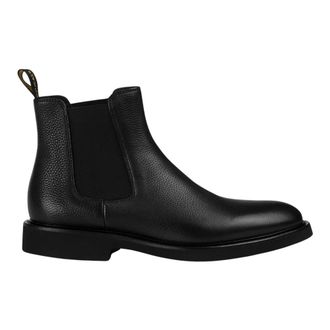 Doucal's Schoenen, Heren, Zwart, 43 EU, Leer, Beatles Chelsea Boot