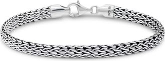 Devata Dragon Bone Oval Chain Bracelet in Sterling Silver, 5mm at Nordstrom, Size 7.5