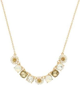 Olivia Welles Floral Flaunt Necklace in Gold /White at Nordstrom Rack