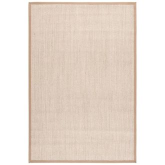 Safavieh Alfombra fibra natural de sisal blanco/beige, 183 x 274 cm