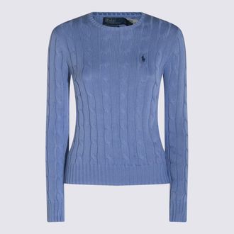 Polo Ralph Lauren Light Blue Cotton Knitwear