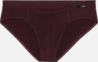 HOM Hom Mens HO1 Tencel Soft Mini Brief, Burgundy - Red - Size: 37/36/32