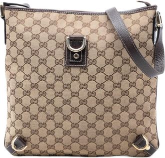 Gucci Pre-owned Gucci GG Canvas Abbey D Ring Crossbody 131326 203998