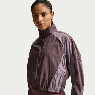 Nike Womens Swift Repel UV Protection Running Jacket in Purple | IM9480-502
