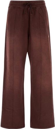 Golden Goose Broeken, Dames, Rood, L, Katoen, Track Pants met trekkoord