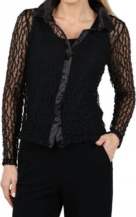 Lola & Sophie Kate Novelty Top In Black