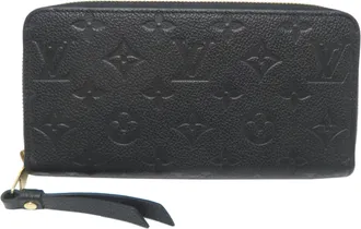 Louis Vuitton Black Noir Monogram Empreinte Long Wallet (Bi-Fold) (Pre-Owned)