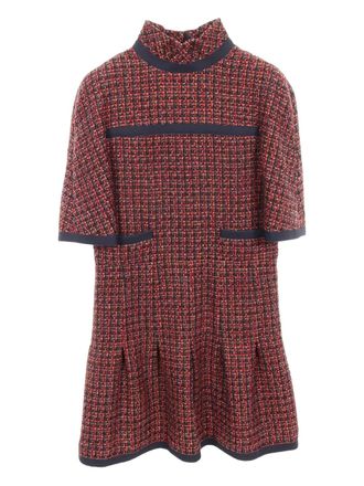Chanel 1986-1988 tweed jurk - Rood
