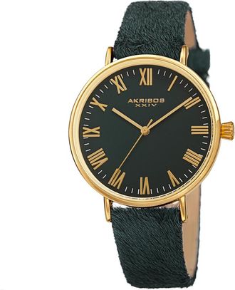 Akribos XXIV Quartz Green Dial Ladies Watch AK1081GN