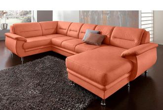 Sit&more Wohnlandschaft »Mailand U-Form, B: 312 cm« optional Bettfunktion