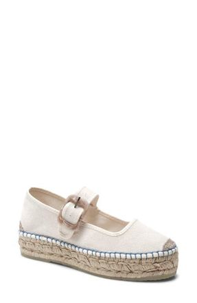 Free People Surfside Platform Espadrille in Natural at Nordstrom, Size 6
