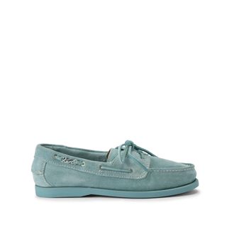Kurt Geiger Mens Suede Somerville Boat Shoe Shoes - Blue - Size UK 11