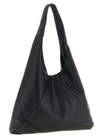 Maison Kitsun&eacute; Triangle Shoulder Bag - Black