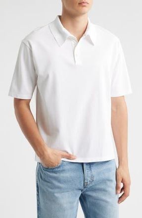 Frame Denim Cotton Pique Polo in White at Nordstrom Rack, Size Xx-Large