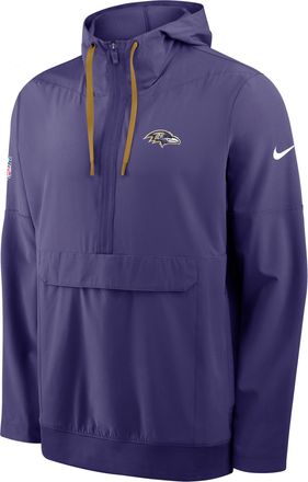 Nike Baltimore Ravens Alt Anorak Nike Mens NFL 1/2-Zip Hooded Jacket in Purple | 03AT0K2E8G-J5Z