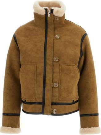 Stand Studio Stand Studio - Dara Jacket - Dames - Jassen - Bruin - Maat: 2XS Poliester