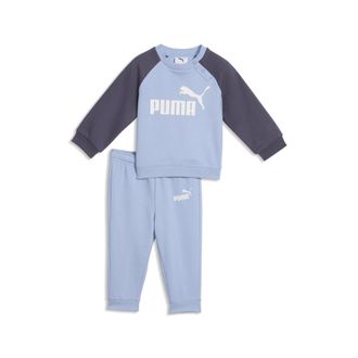 Puma Completo girocollo Minicats Essentials Raglan per bimbi ai primi passi, Abbigliamento, Blu, 12-18M